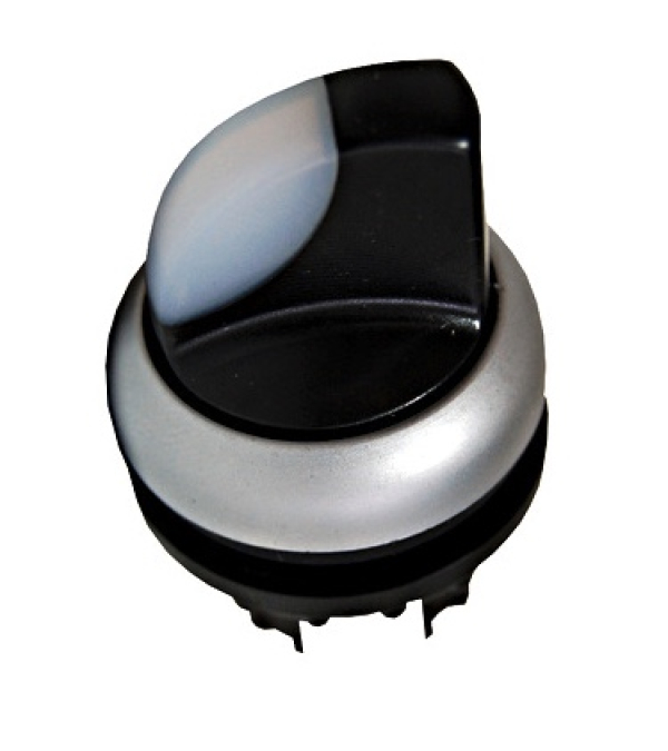 Tipkalo/Stikalo s svetlečim ročajem, 2 položaja, bel