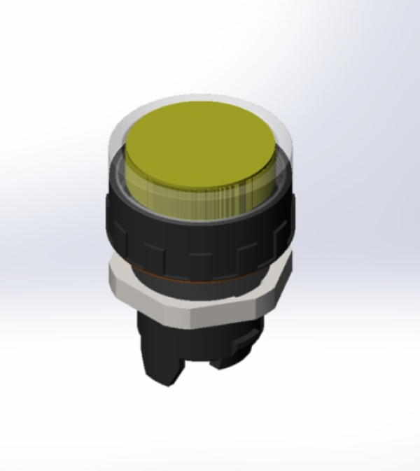 Svetleča tipka rumena ERL4