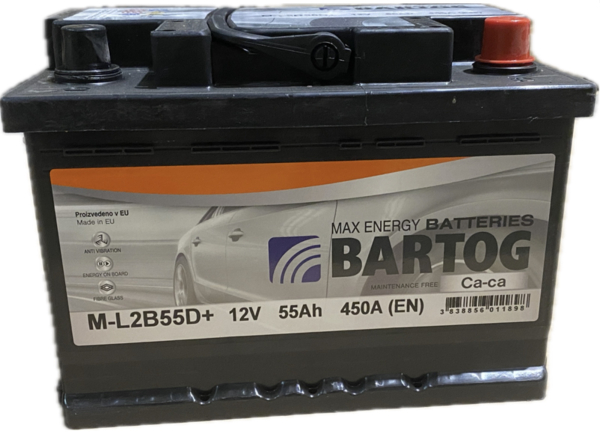 AKUMULATOR 55Ah BARTOG D+ 242X175X175 450A