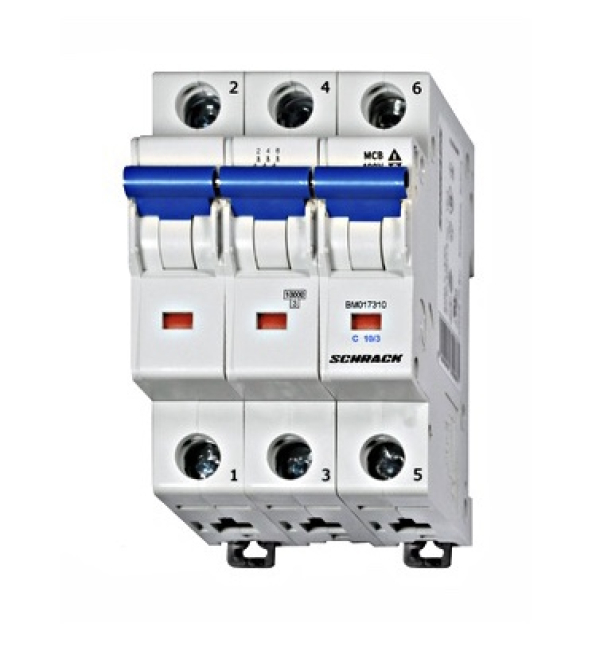 Odklopnik, inštalacijski, karakteristika C, 10A, 10kA, 3P