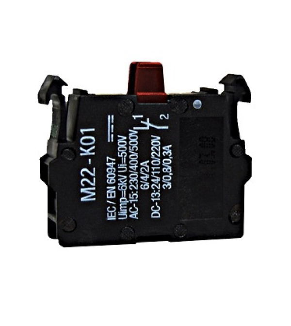 Kontakt, odpiralni, čelna montaža