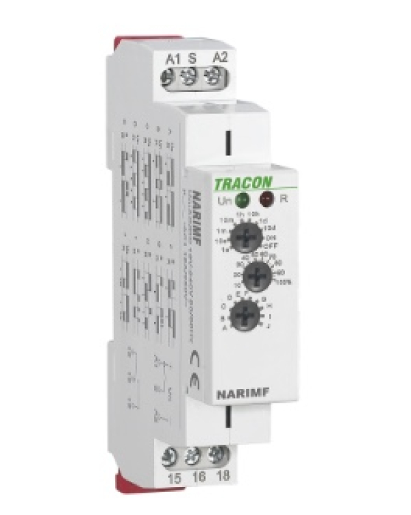 Multifunkcijski časovni rele (10 funkcij) AC/DC 12-240V, 0,1s-10d, 16A/AC1, 250VAC/24VDC