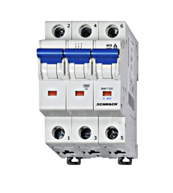 Odklopnik, inštalacijski, karakteristika C, 20A, 3P, 10kA