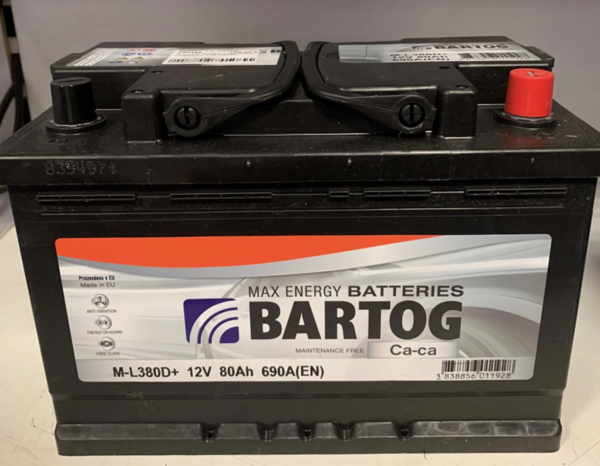 AKUMULATOR 80Ah BARTOG D+ 276X175X190 700A
