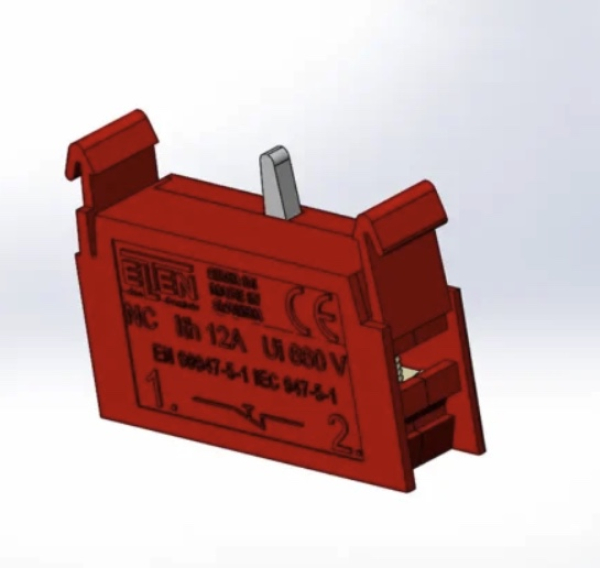 Mirovni kontaktni element RDEČI za montažo na vmesnik