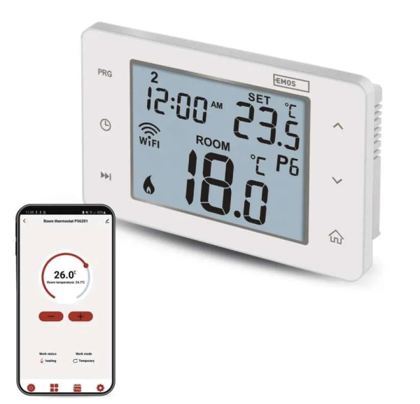 Sobni žični WiFI GoSmart termostat P56201 s programiranjem