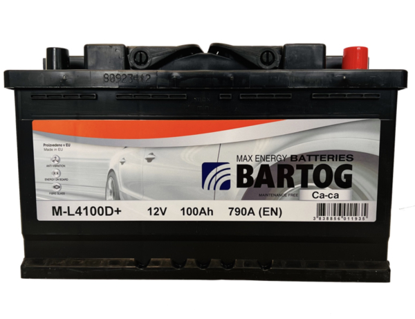 AKUMULATOR 100Ah BARTOG D+ 310X175X190 800A