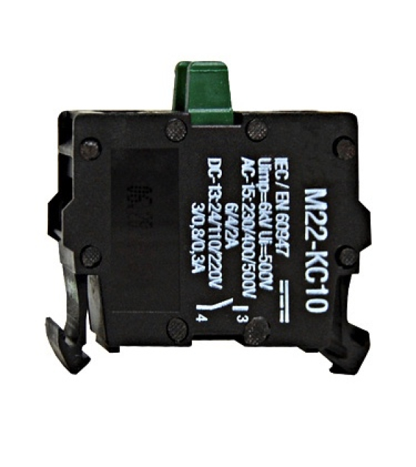 Kontakt, zapiralni, montaža na dno