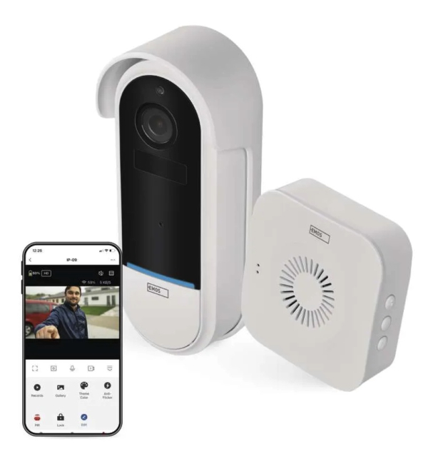 GoSmart Hišni brezžični baterijski video zvonec IP-15S z WiFi