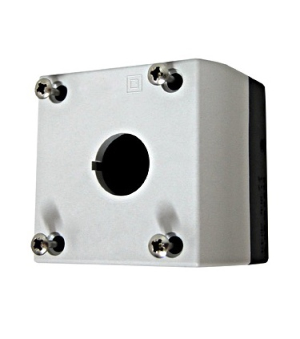 Ohišje, nadometno, za 1 tipko, črno/svetlo sivo