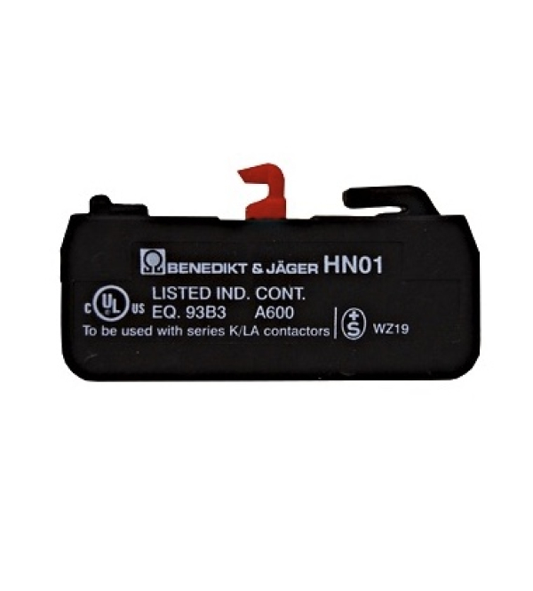 Kontakt, pomožni, čelni, 1 NC, 3A 