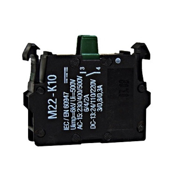 Kontakt, zapiralni, čelna montaža