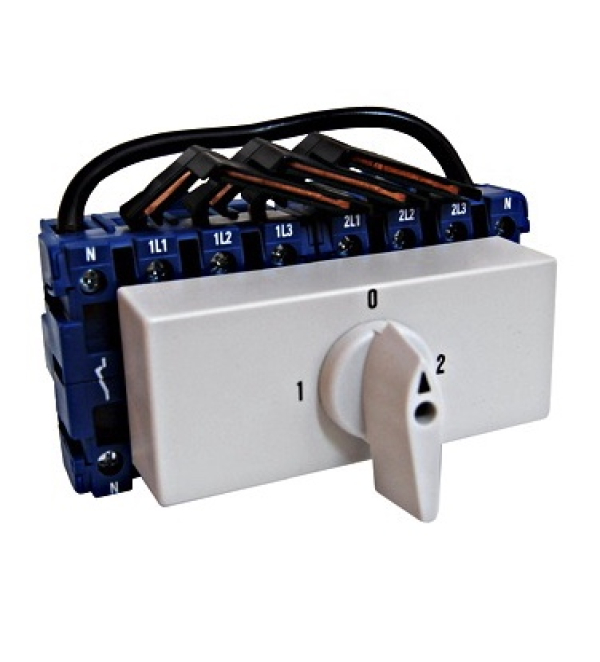 Stikalo, preklopno, 40A, 4-polno, 15kW, 1-0-2