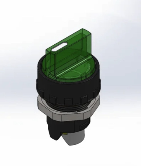 Svetleči preklopnik zeleni 0-1 ESL3-CD
