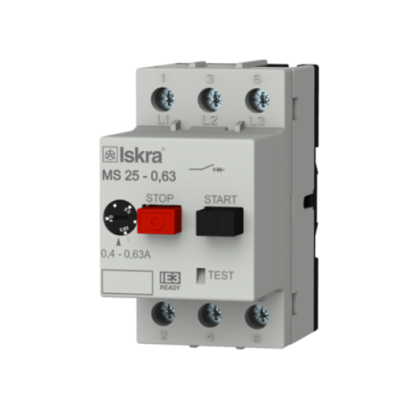 Motorsko zaščitno stikalo MS25 0,4-0,63A