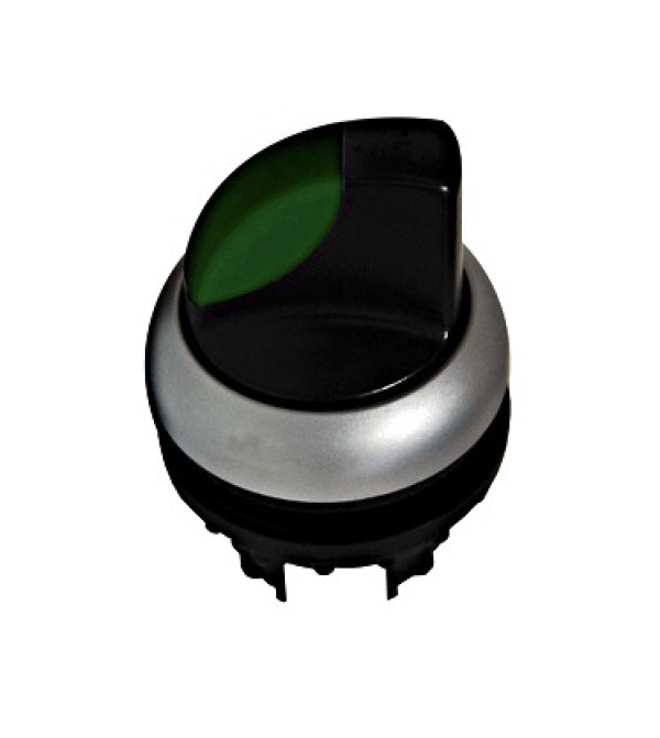 Tipkalo/Stikalo s svetlečim ročajem, 3 položaji, zelen