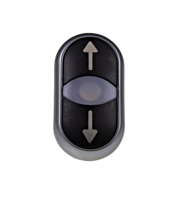 Tipkalo, dvojno, trenutni kontakt, svetleče, črno/črno