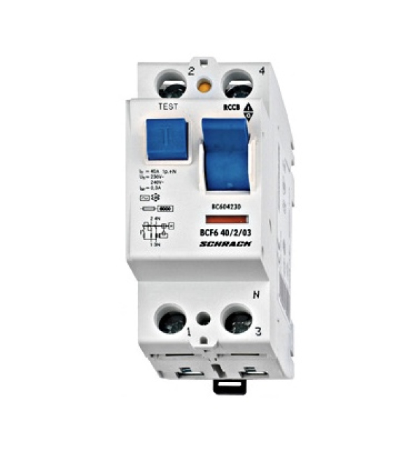 Zaščitno stikalo, RCCB, 40A/2p/30mA, 10 kA , AC