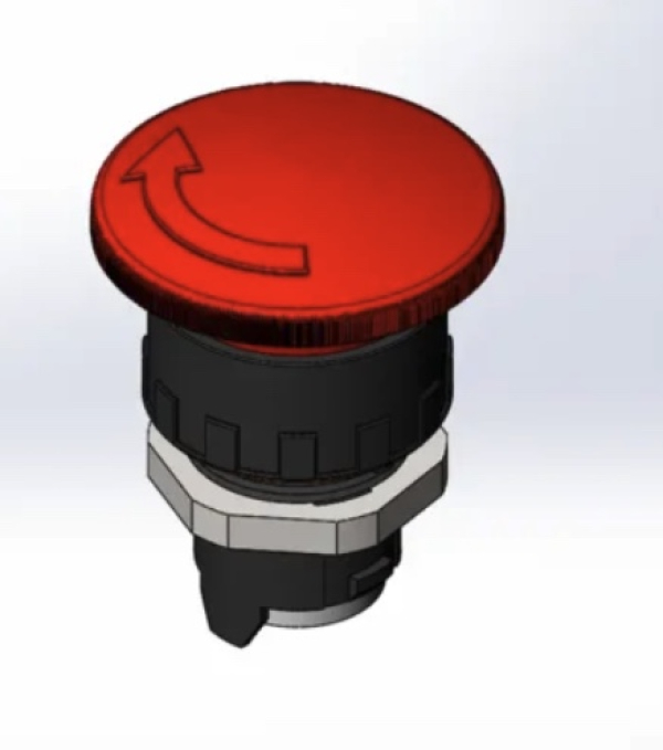 Zaskočna goba fi40 rdeča EFB2/40