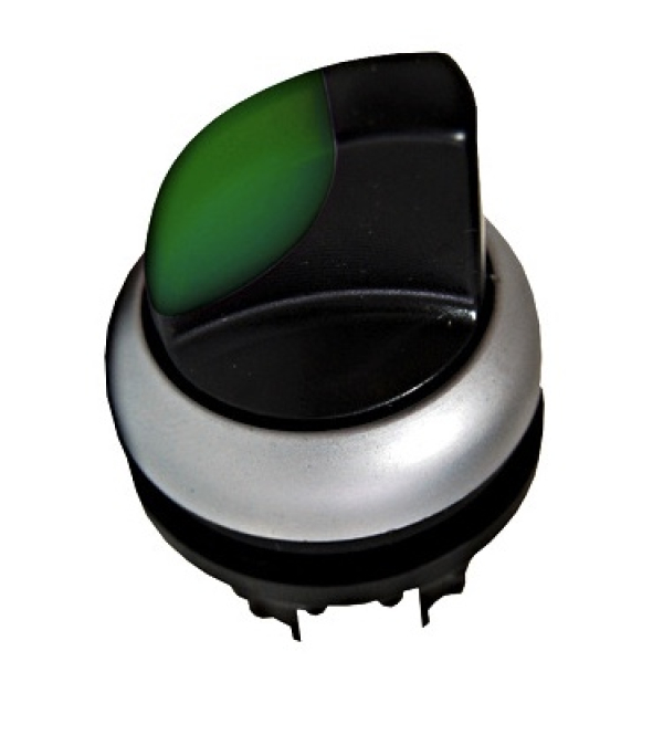 Tipkalo/Stikalo s svetlečim ročajem, 2 položaja, zelen