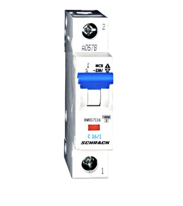 Odklopnik, inštalacijski, karakteristika C, 16A, 1P, 10kA