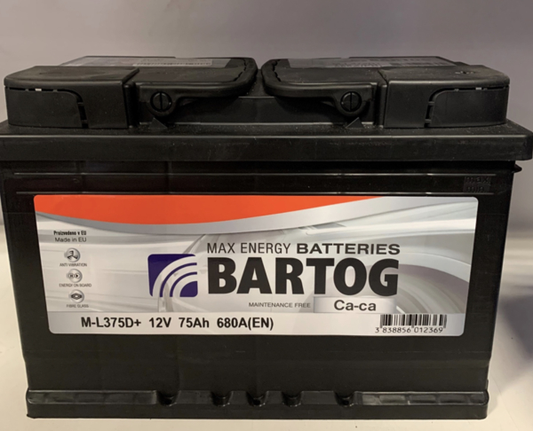 AKUMULATOR 75Ah BARTOG D+  680A