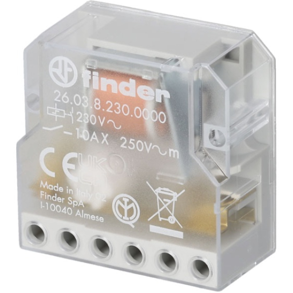 Impulzni rele FINDER 230VAC 1NO 1NC 0CO 26.03.8.230.0000