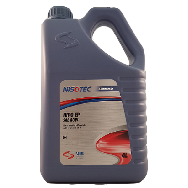 Olje NISOTEC HIPO EP SAE 80W, 4L